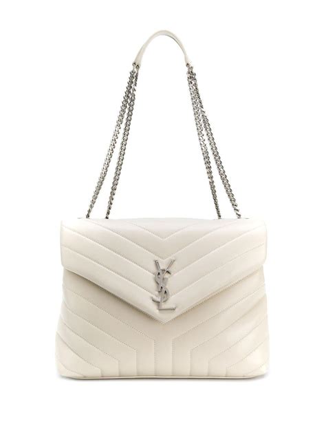 borsa ysl bianca e argento|ysl borse donna.